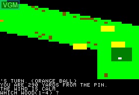 Image in-game du jeu Fore! The Golf Game Simulation sur Apple II