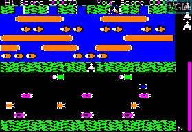 Image in-game du jeu Frogger sur Apple II