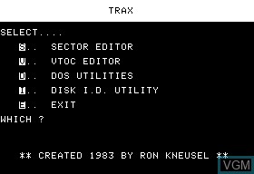 Trax Disk Utility