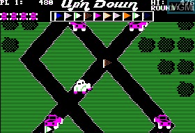 Image in-game du jeu Up 'n' Down sur Apple II