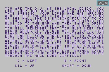 Image du menu du jeu Disco Fever sur Mattel Aquarius