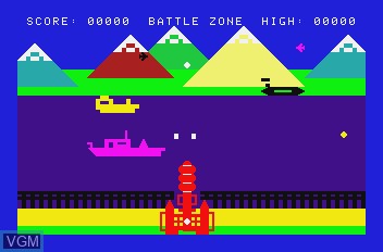 Image in-game du jeu 3D Battle Zone sur Mattel Aquarius