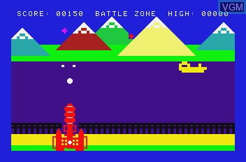 Image in-game du jeu 3D Battle Zone sur Mattel Aquarius