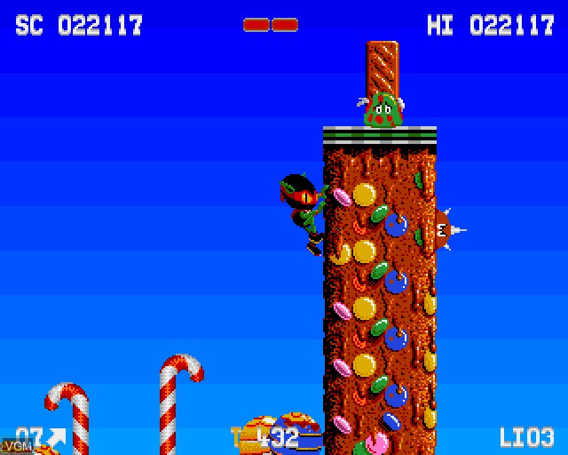 Image in-game du jeu Zool sur Acorn Archimedes