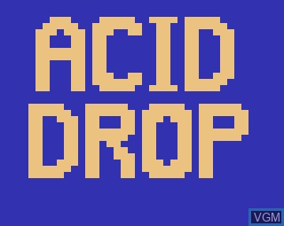 Image de l'ecran titre du jeu Acid Drop sur Atari 2600