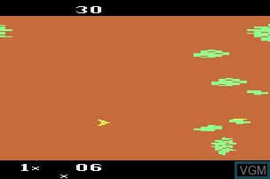 Image de l'ecran titre du jeu Astrowar sur Atari 2600