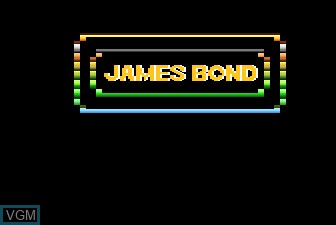 Image de l'ecran titre du jeu James Bond 007 sur Atari 5200
