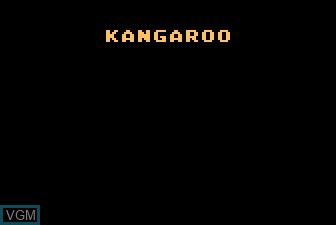 Image de l'ecran titre du jeu Kangaroo sur Atari 5200
