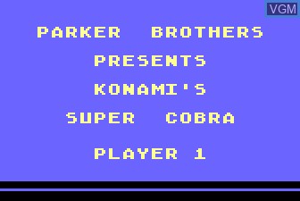 Image de l'ecran titre du jeu Super Cobra sur Atari 5200