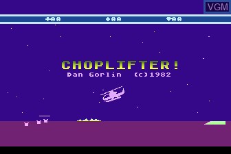 Image de l'ecran titre du jeu Choplifter sur Atari 5200