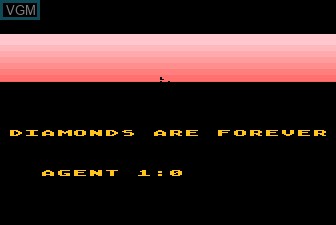 Image du menu du jeu James Bond 007 sur Atari 5200