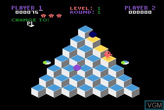 Image in-game du jeu Q-bert sur Atari 5200