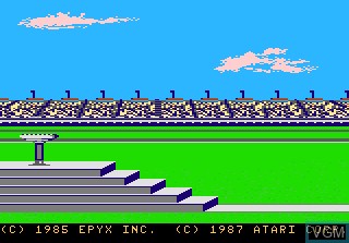 Image de l'ecran titre du jeu Summer Games sur Atari 7800