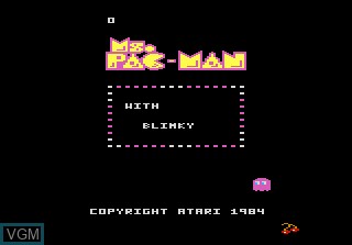 Image de l'ecran titre du jeu Ms. Pac-Man sur Atari 7800