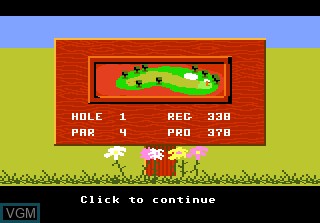 Image du menu du jeu Mean 18 Golf sur Atari 7800