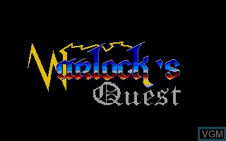 Image de l'ecran titre du jeu Warlock's Quest sur Atari ST