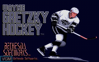 Image de l'ecran titre du jeu Wayne Gretsky Hockey sur Atari ST