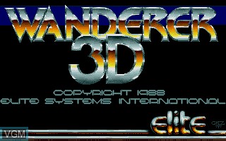 Image de l'ecran titre du jeu Wanderer 3D sur Atari ST