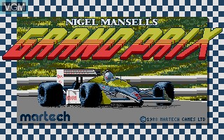 Image de l'ecran titre du jeu Nigel Mansell's Grand Prix sur Atari ST