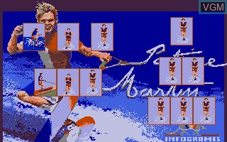 Image du menu du jeu Waterski sur Atari ST