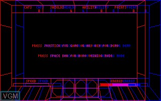 Image du menu du jeu Wanderer 3D sur Atari ST