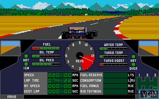 Image in-game du jeu Nigel Mansell's Grand Prix sur Atari ST