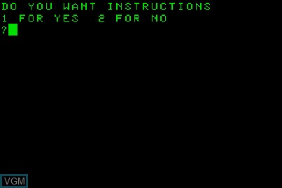 Image de l'ecran titre du jeu Boms Away sur Acorn Atom