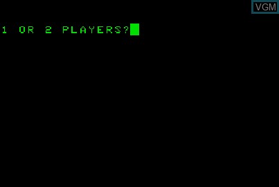 Image de l'ecran titre du jeu Pinball sur Acorn Atom