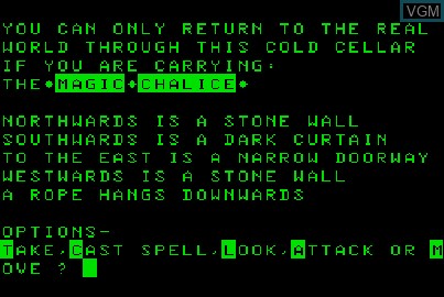Image de l'ecran titre du jeu Quest sur Acorn Atom