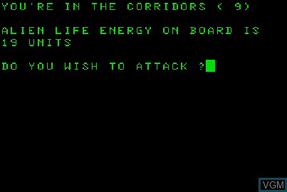 Image du menu du jeu Awful Green Things sur Acorn Atom