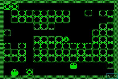 Image in-game du jeu Pengo sur Acorn Atom