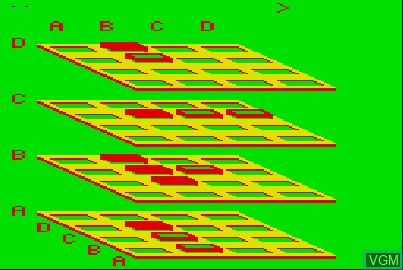 Image in-game du jeu 3D Four in a Row sur Acorn Atom