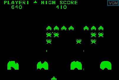 Image in-game du jeu Atom Invaders sur Acorn Atom