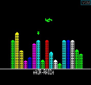Image in-game du jeu Air Raid sur Camputers Lynx