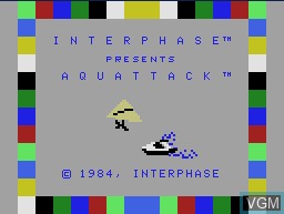 Image de l'ecran titre du jeu Aquattack sur Coleco Industries Colecovision