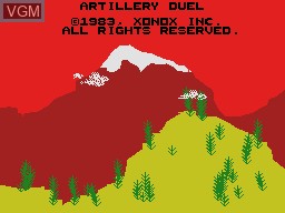Image de l'ecran titre du jeu Artillery Duel sur Coleco Industries Colecovision
