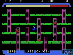 Image in-game du jeu Space Panic sur Coleco Industries Colecovision