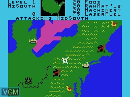 Image in-game du jeu War Room sur Coleco Industries Colecovision