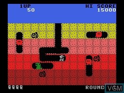 Image in-game du jeu Dig Dug sur Coleco Industries Colecovision