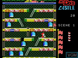 Image in-game du jeu Mr. Do!'s Castle sur Coleco Industries Colecovision