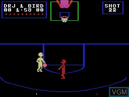 Image in-game du jeu Julius Erving and Larry Bird Go One-on-One sur Coleco Industries Colecovision