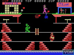 Image in-game du jeu Popeye sur Coleco Industries Colecovision