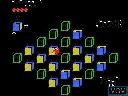 Image in-game du jeu Q*bert's Qubes sur Coleco Industries Colecovision