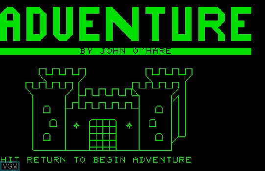 Image de l'ecran titre du jeu Adventure 1 - Cavern of Riches sur Commodore PET