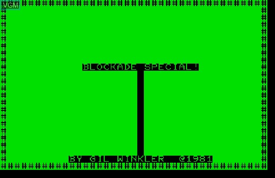 Image de l'ecran titre du jeu Blockade Special! sur Commodore PET