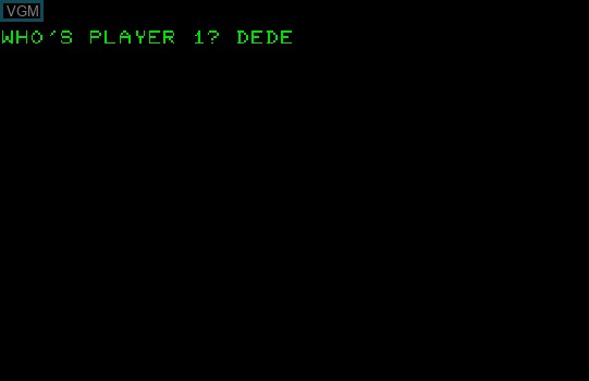 Image du menu du jeu Ambush! sur Commodore PET