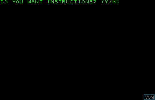 Image du menu du jeu Blockade Special! sur Commodore PET