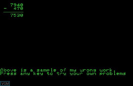 Image du menu du jeu Buggy sur Commodore PET