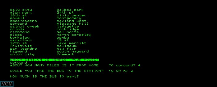 Image in-game du jeu Bart Economy sur Commodore PET