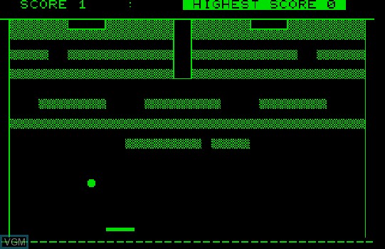 Image in-game du jeu Brick Wall sur Commodore PET
